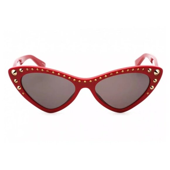 NEW MOSCHINO SUNGLASSES RED GREY WOMEN EYEWEAR MOSCHINO MOS 093/S 0C9A IR - Picture 2 of 4